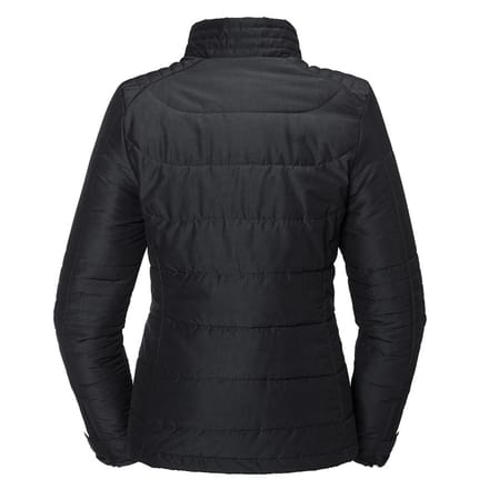 Russell Dames/dames Kruisgewatteerd Jasje (Zwart)