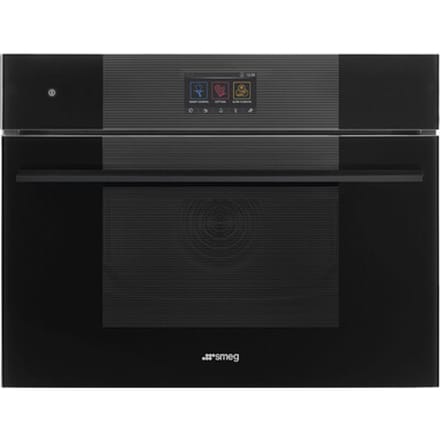 SMEG Speedwave Galileo Oven Oven , Linea, 45 cm, Combi-magnetron, Zwart, Vapor Clean