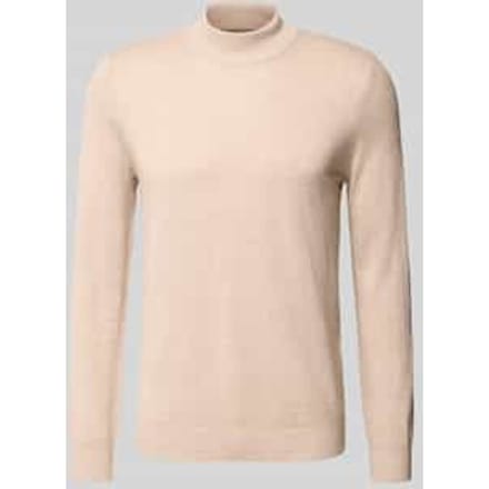 Gebreide pullover van wolmix met opstaande kraag