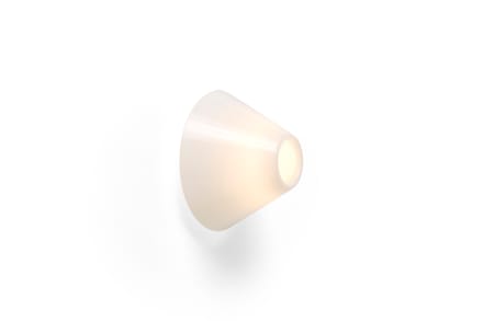 HAY Ono Flush Wandlamp Ø20 Wit/Opaal
