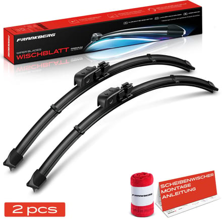 Frankberg 2x ruitenwisserblad voor links/rechts voor Audi A4 2000-2010
