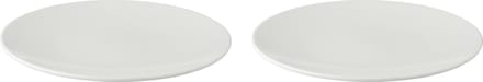 Palmer - Bord - White Delight - 21 cm - Wit - Porselein - Bordenset - 2 stuks