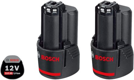Bosch Accessoires - 12V Li-Ion accu GBA 3,0 Ah, 2 stuks 1600A00X7D