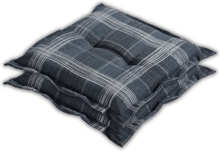 Madison - Zitkussen - Universeel - 2 stk. - 50x50 cm - Simon Blue - Hocker - Blauw