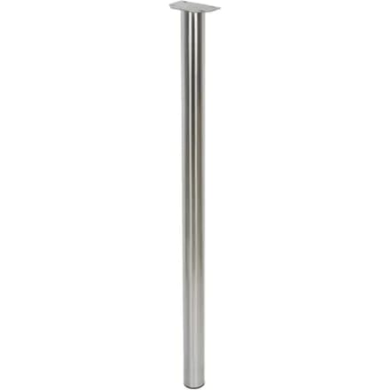 Duraline Meubelpoot Rond Staal 6x110cm Geborsteld Nikkel