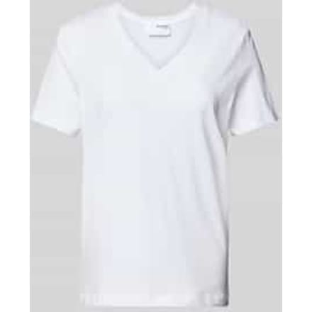 T-shirt met V-hals, model 'ESSENTIAL'