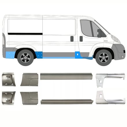 Reparatie dorpel voor Citroen Jumper 2006-2025 / Links + Rechts / Set