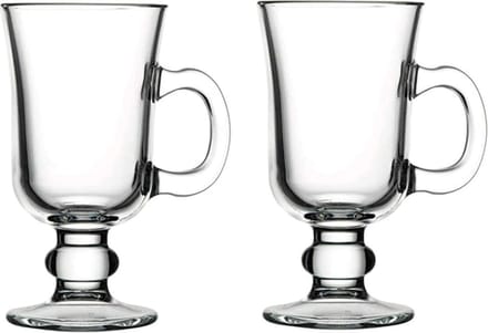 Pasabahce Luxe 'Irish coffee' glazen - 15 cm - 2 Stuks