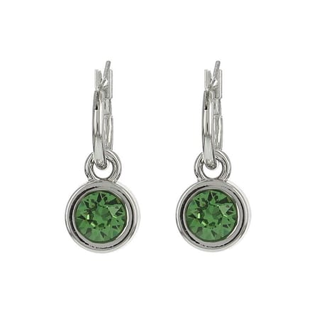 Biba Oorhangers zilver met steen Ernite