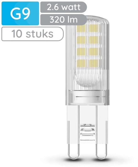 Modee LED Lamp G9 - 2.6W 4000K 320 LM 230V - LED Lamp insteek - Wit Licht - 10 stuks