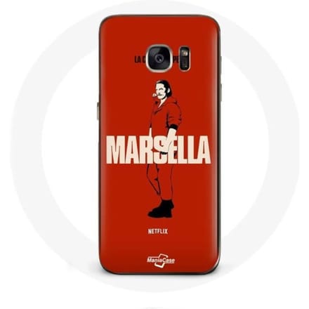 Coque - La casa de papel - Samsung Galaxy S7 - Souple - Rouge - Marsella