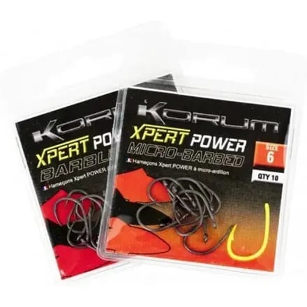 Korum - Haken Xpert Power Micro Barbed Hooks - Korum