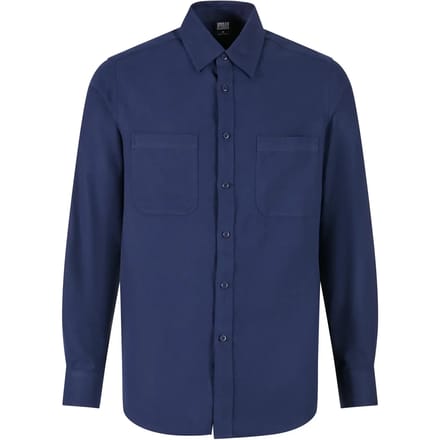 Urban Classics - Flanell Overhemd - S - Donkerblauw