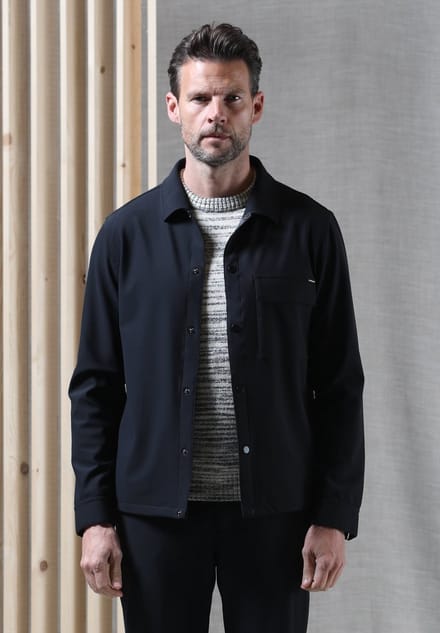 Gabbiano - Heren Overshirt - Arvik - 426245 - 5000 Night Shade