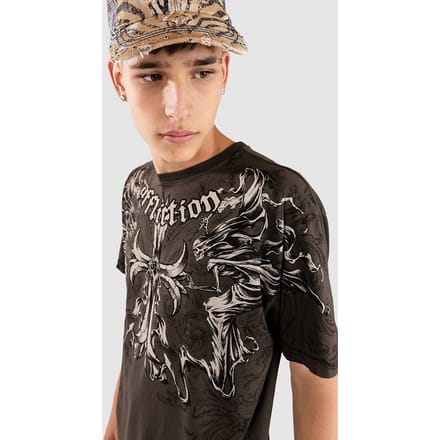 Affliction Jump T-Shirt bruin