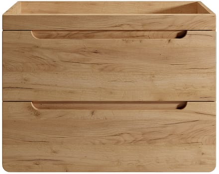 Vente-unique Zwevend meubel onder waskom, naturel - 80 cm - ARUBA