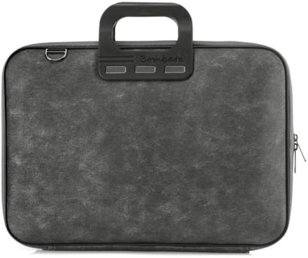 Bombata 15,6 inch Laptoptas Denim Jeans - 15 - Antraciet Zwart