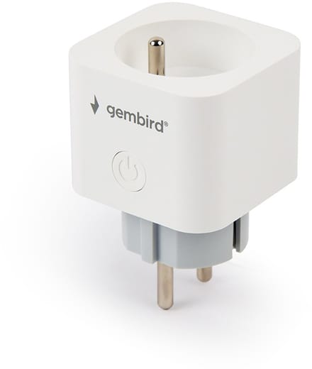 Gembird - smart plug - with power metering - 802.11b/g/n - white