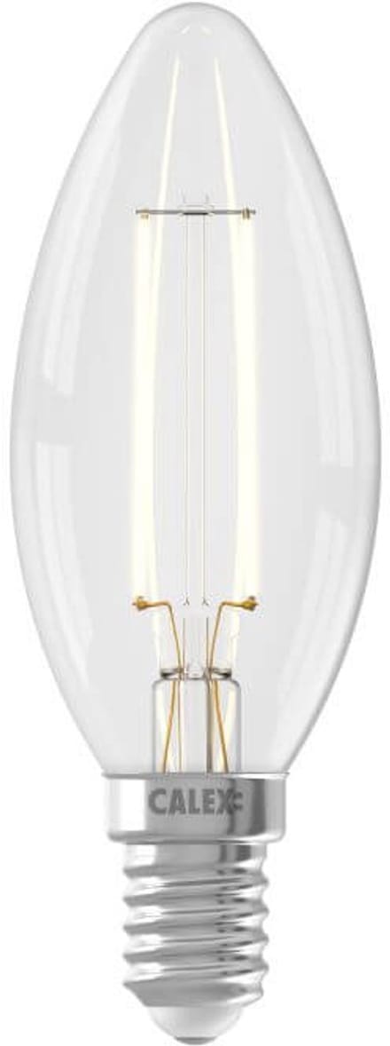 2 stuks - Calex - Led - kaarslamp - 3,5W (25W) E14 - Helder