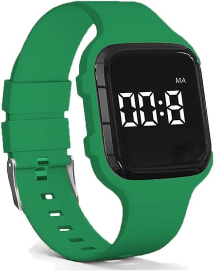 Vibrerende Alarmhorloge voor Potty Training, Waterbestendig Medisch Herinneringshorloge met Timer, Donkergroen, Modern en Functioneel