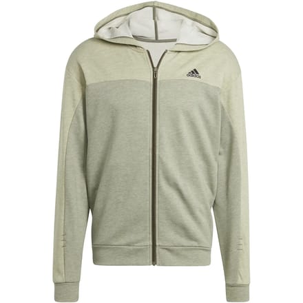 Gemêleerde capuchon met volledige rits adidas