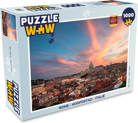 Puzzel Rome - Hoofdstad - Italië - Legpuzzel - Puzzel 1000 stukjes volwassenen