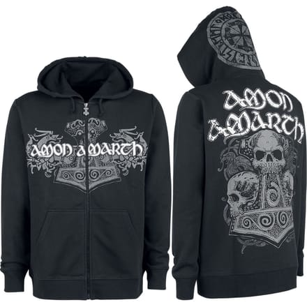 Amon Amarth Vest met capuchon - Thorhammer - M tot XL - voor Mannen - zwart