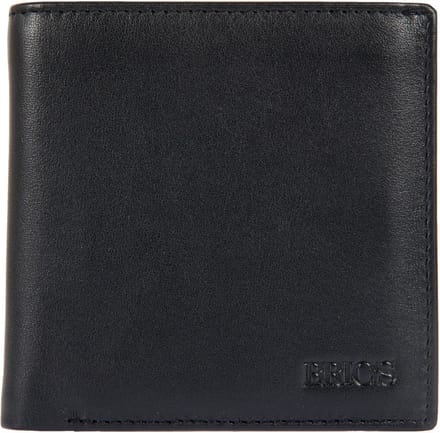 BRIC'S Leren Portemonnee Weense doos Bernina Wallet Black Zwart