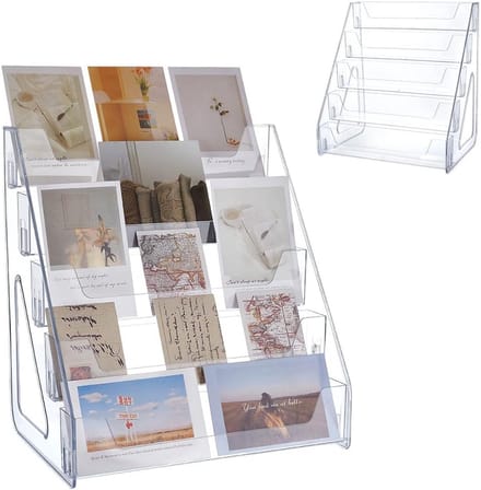5 Laags Acryl Kaarthouder Display voor Kerstkaarten en Verzamelkaarten