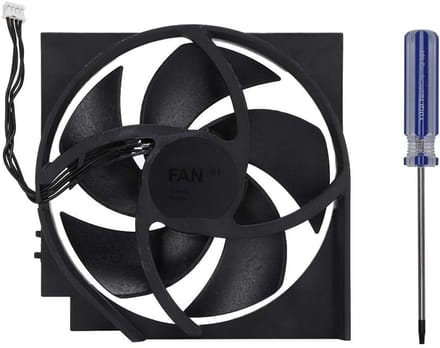 Interne koelventilator - Vervangen - Duurzaam ABS-materiaal - 5 bladen - Inclusief schroevendraaier - Compact formaat