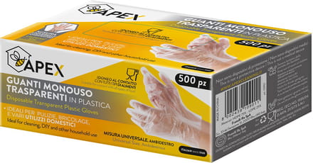 Apex Wegwerp Handschoen - éénmalig Gebruik - One Size - 500 Stuks