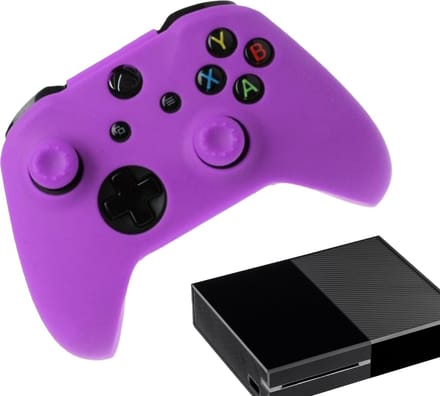 Gadgetpoint - Hoesjes & Skins voor Xbox One - Performance Gaming Case - Soft Grip Covers - Anti-Slip Controller Accessoires - Paars