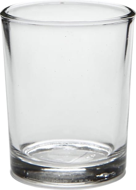 Glazen Waxinelicht 4,5x6,5 cm 12 stuks