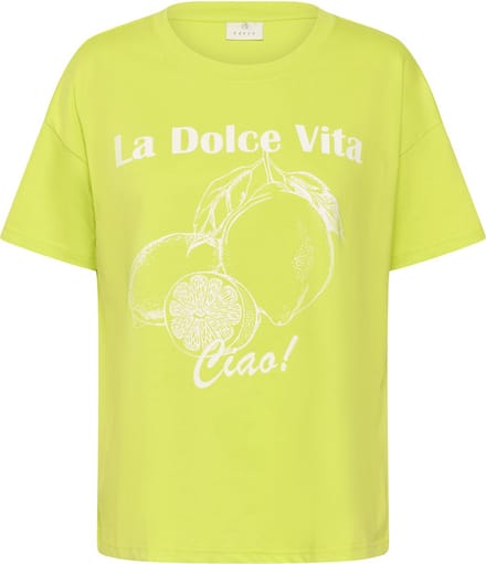 Kaffe KAchelsea T-Shirt Dames T-shirt - Wild Lime