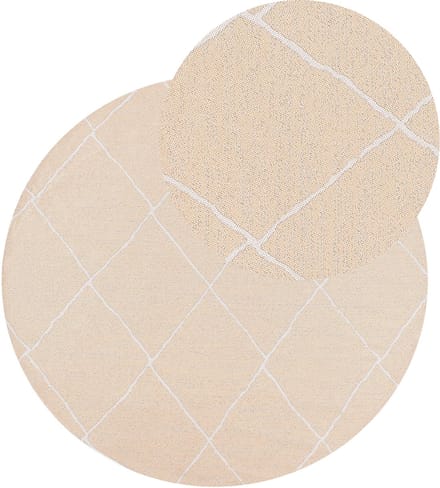 GWALIOR - Outdoor vloerkleed - Beige - 120 cm - Polypropyleen