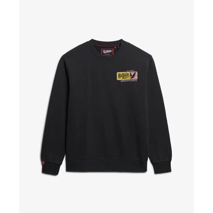 Superdry Service Supply Loose Fit Sweatshirt Zwart S Man