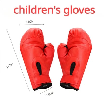 Machine de boxe musicale intelligente améliorée avec gants de boxe, équipement d'exercice mural pour la maison, enfants, adolescents, filles red