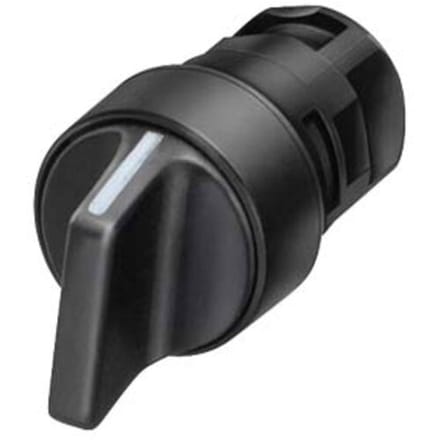 Siemens 3SB20002DB01 3SB2000-2DB01 Knevelschakelaar Rond Knevel Zwart 2 x 62 ° 1 stuk(s) Piece