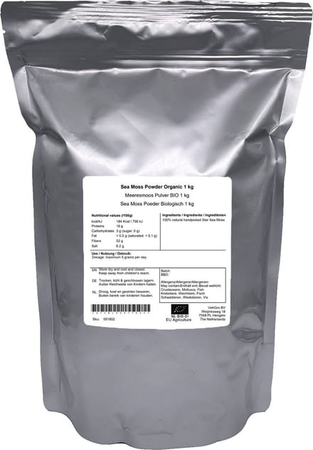 Sea Moss Poeder - 1 Kg - Holyflavours