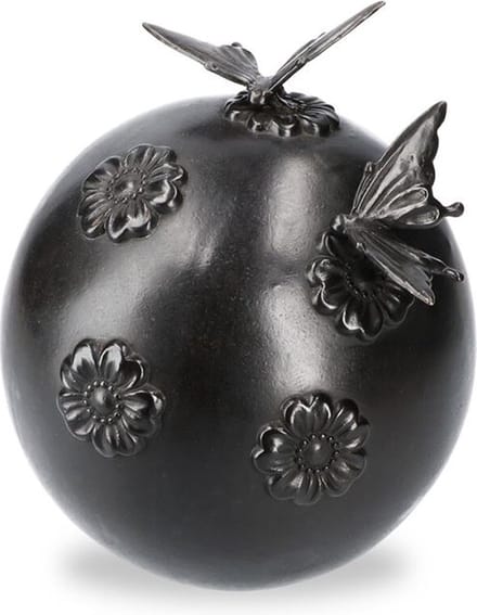 URN 5 VLINDERS EN BLOEMEN/ BRONS / AS URN / BRONZEN URN/ MINI URN