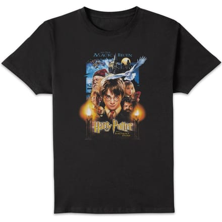 Harry Potter The Sorcerer's Stone Unisex T-Shirt - Black - S