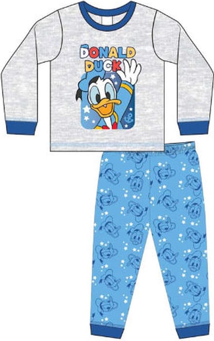 Disney Donald Duck - Pyjama - Maat 74 - grijs met blauw