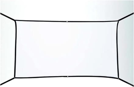 Projectiescherm Opvouwbaar - Draagbaar Scherm - Buitenfilms Kijken - Dubbelzijdig Bruikbaar - 72 inch - Wit