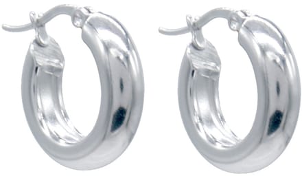 Oorringen - RVS - zilverkleurig - 20 mm - dames