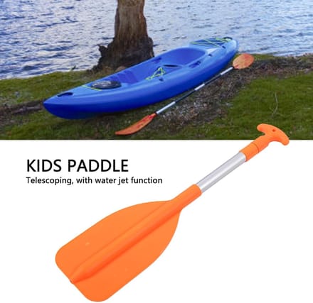 Verstelbare Peddel - Kinderpeddel Roeispaan - Waterpret Beleven - Ingebouwde Watersproeier - 110 cm - Oranje