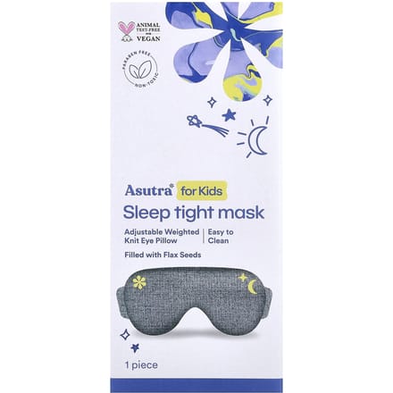 Asutra Kids Slaap Lekker Masker, 1 Masker gray