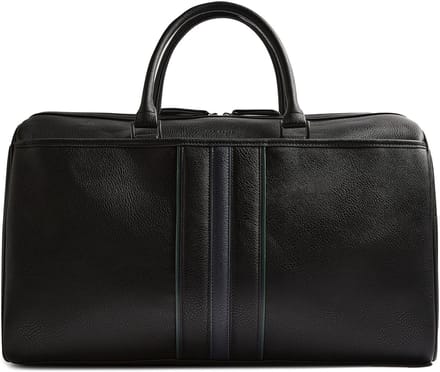 Ted Baker reistas Kelvin Stripe PU Holdall Bag Black zwart