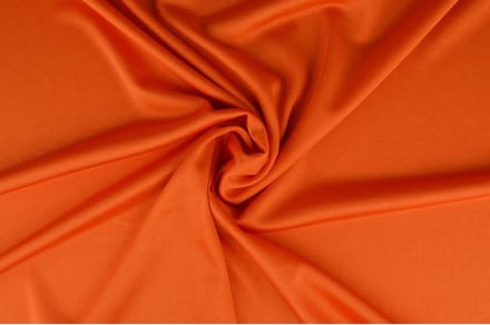 15 meter tricot voering - Donker oranje - Stretch voering - 160cm breed
