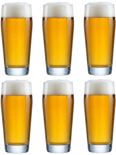Cookinglife Duitse Bierglazen Willybecher 330 ml - 6 stuks