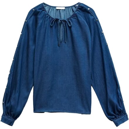 Lange mouw Denim blouse dames Salsa Jeans